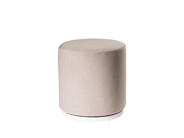 CEOT-036 (Linen Fabric) | Marche Swivel Ottoman -- Trade Show Rental Furniture