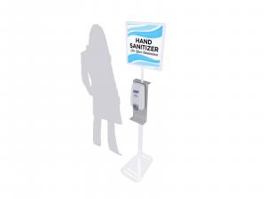 RECE-907 Hand Sanitizer Stand w/ Graphic