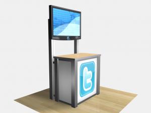 RECE-1232 / Rectangular Counter Kiosk
